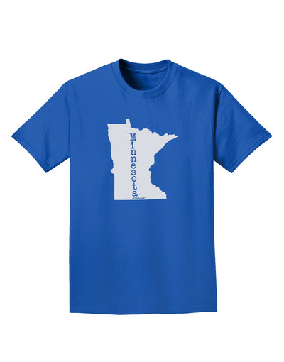 Minnesota - United States Shape Adult Dark T-Shirt-Mens T-Shirt-TooLoud-Royal-Blue-Small-Davson Sales