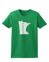 Minnesota - United States Shape Womens Dark T-Shirt-TooLoud-Kelly-Green-X-Small-Davson Sales