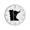 Minnesota - United States Shape 10 Inch Round Wall Clock with Numbers