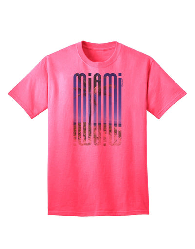 Mirage Adult T-Shirt: Captivating Miami Beach View Edition-Mens T-shirts-TooLoud-Neon-Pink-Small-Davson Sales