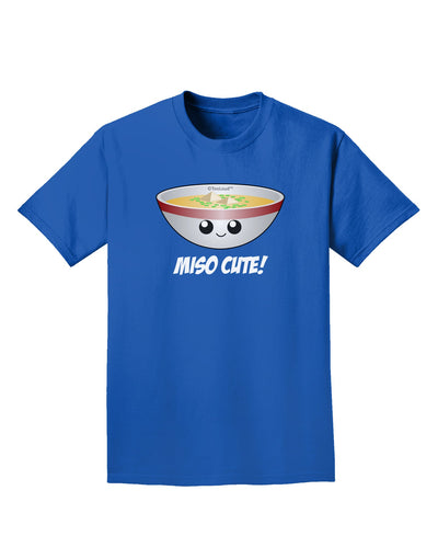 Miso Cute - Cute Miso Soup Bowl Adult Dark T-Shirt by TooLoud-Mens T-Shirt-TooLoud-Royal-Blue-Small-Davson Sales