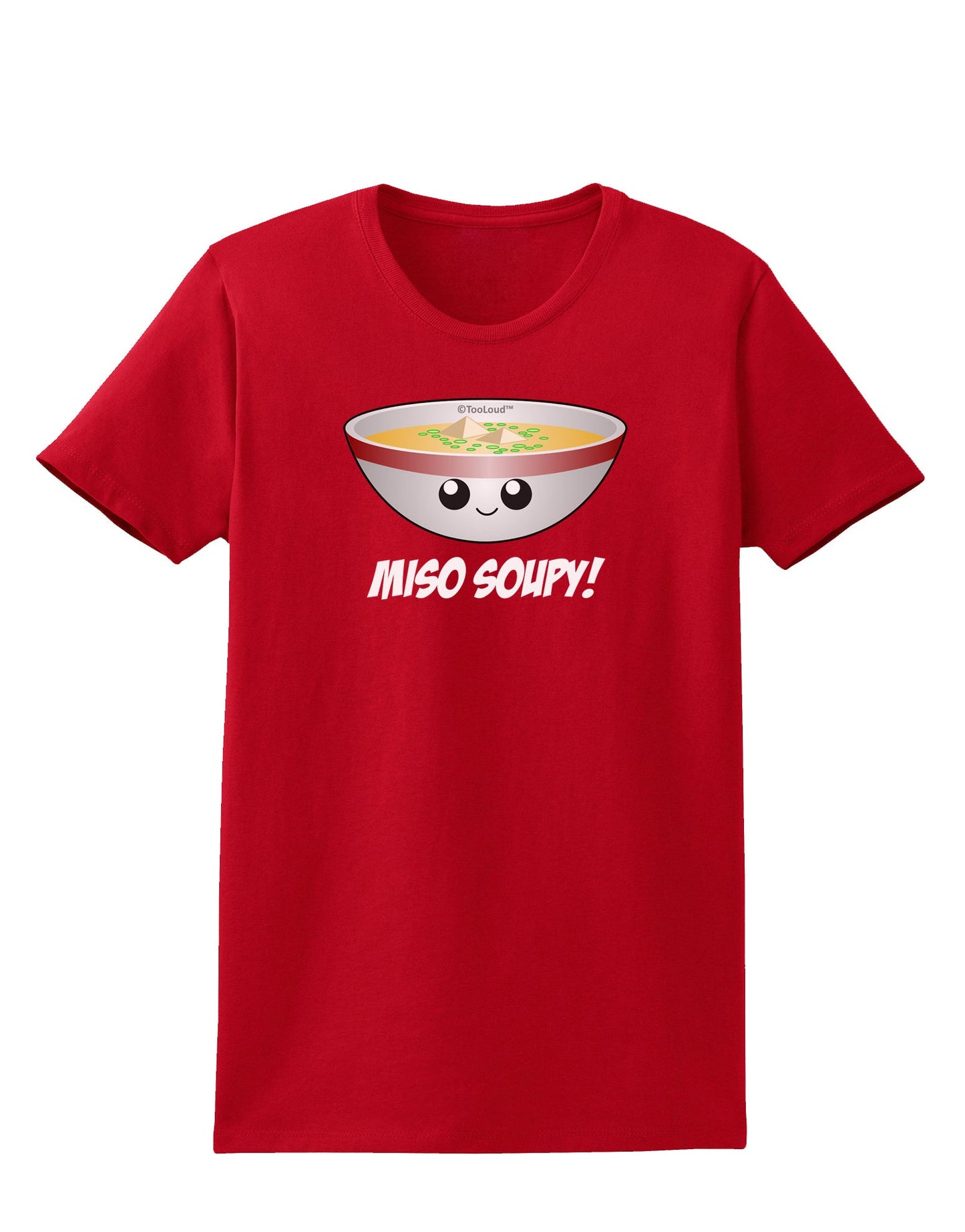 Miso Soupy - Cute Miso Soup Bowl Womens Dark T-Shirt by TooLoud-Womens T-Shirt-TooLoud-Red-X-Small-Davson Sales
