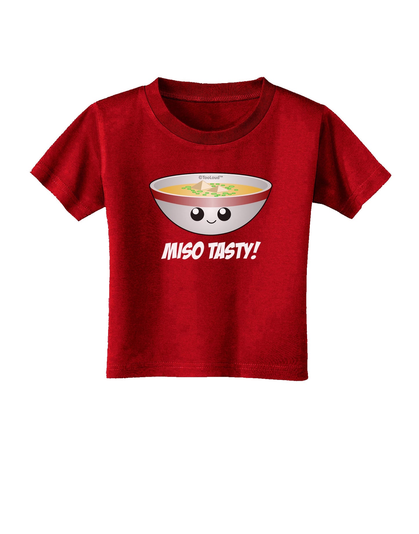 Miso Tasty - Cute Miso Soup Bowl Toddler T-Shirt Dark by TooLoud-Toddler T-Shirt-TooLoud-Red-2T-Davson Sales