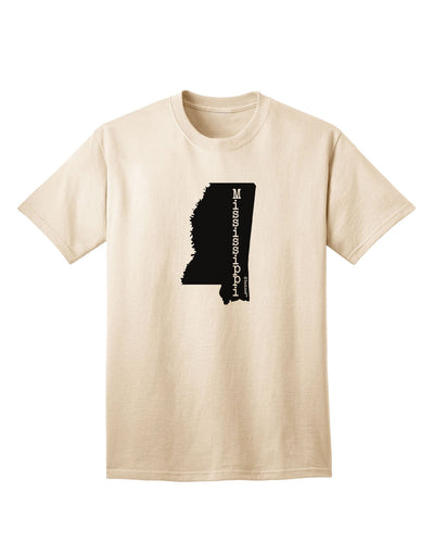 Mississippi - Iconic United States Silhouette Adult T-Shirt Collection-Mens T-shirts-TooLoud-Natural-Small-Davson Sales