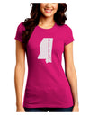 Mississippi - United States Shape Juniors Crew Dark T-Shirt-T-Shirts Juniors Tops-TooLoud-Hot-Pink-Juniors Fitted Small-Davson Sales