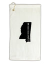 Mississippi - United States Shape Micro Terry Gromet Golf Towel 11&#x22;x19-Golf Towel-TooLoud-White-Davson Sales