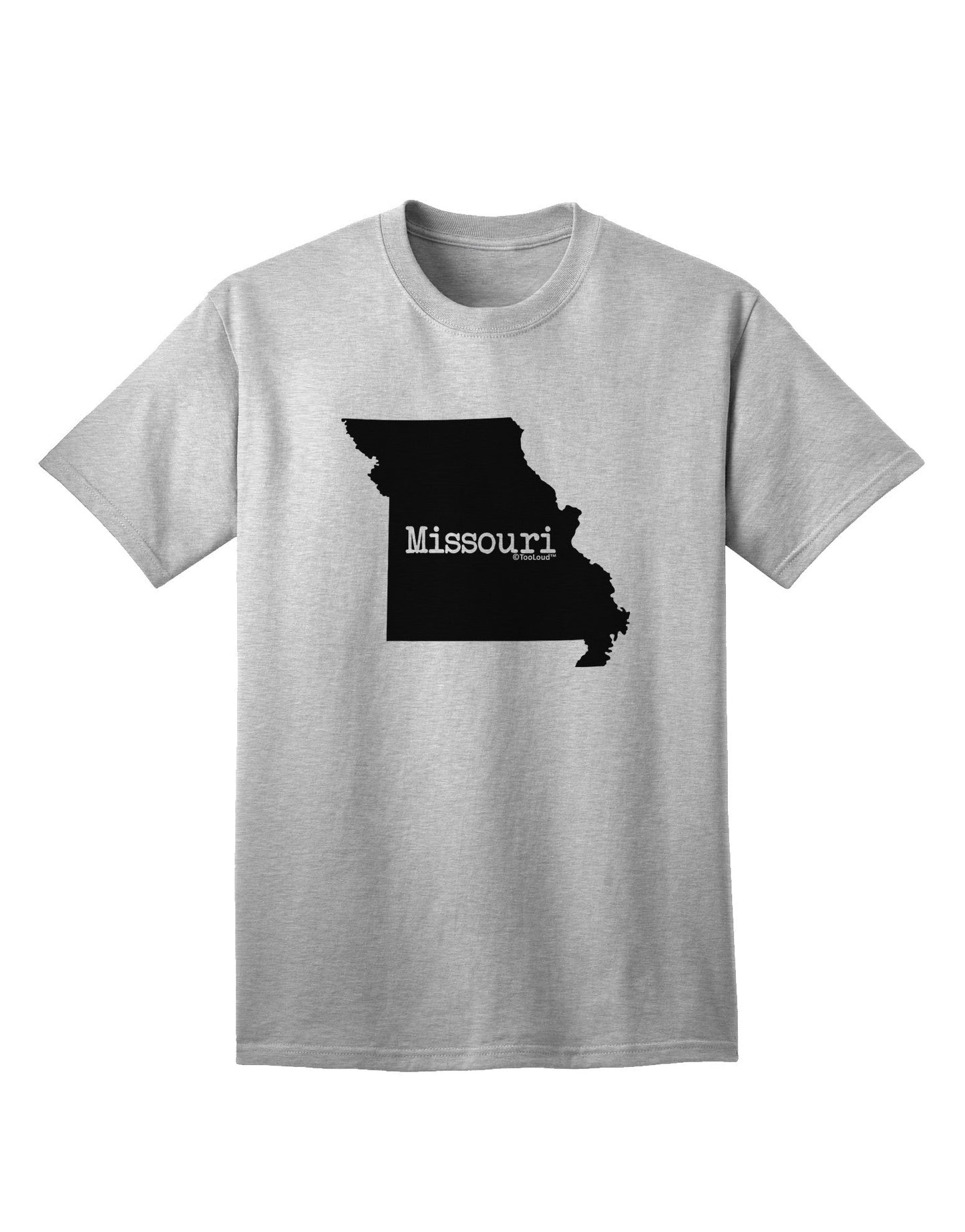 Missouri - Iconic United States Shape, Premium Adult T-Shirt Collection-Mens T-shirts-TooLoud-AshGray-Small-Davson Sales