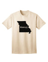 Missouri - Iconic United States Shape, Premium Adult T-Shirt Collection-Mens T-shirts-TooLoud-Natural-Small-Davson Sales