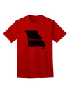 Missouri - Iconic United States Shape, Premium Adult T-Shirt Collection-Mens T-shirts-TooLoud-Red-Small-Davson Sales