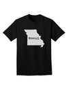 Missouri - United States Shape Adult Dark T-Shirt-Mens T-Shirt-TooLoud-Black-Small-Davson Sales