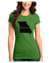 Missouri - United States Shape Juniors T-Shirt-Womens Juniors T-Shirt-TooLoud-Kiwi-Green-Juniors Fitted X-Small-Davson Sales