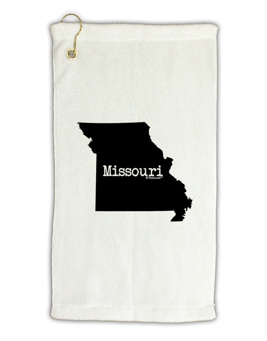 Missouri - United States Shape Micro Terry Gromet Golf Towel 11"x19-Golf Towel-TooLoud-White-Davson Sales
