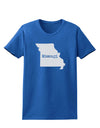 Missouri - United States Shape Womens Dark T-Shirt-TooLoud-Royal-Blue-X-Small-Davson Sales