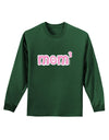 Mom Cubed - Cute Mom of Three Design Adult Long Sleeve Dark T-Shirt by TooLoud-TooLoud-Dark-Green-Small-Davson Sales