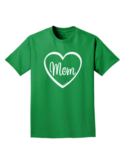 Mom Heart Design Adult Dark T-Shirt by TooLoud-Mens T-Shirt-TooLoud-Kelly-Green-Small-Davson Sales