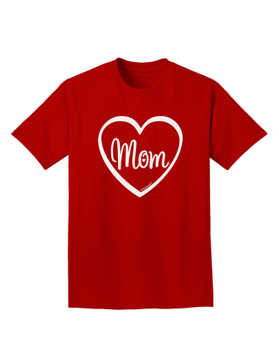 Mom Heart Design Adult Dark T-Shirt by TooLoud-Mens T-Shirt-TooLoud-Red-Small-Davson Sales