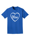 Mom Heart Design Adult Dark T-Shirt by TooLoud-Mens T-Shirt-TooLoud-Royal-Blue-Small-Davson Sales