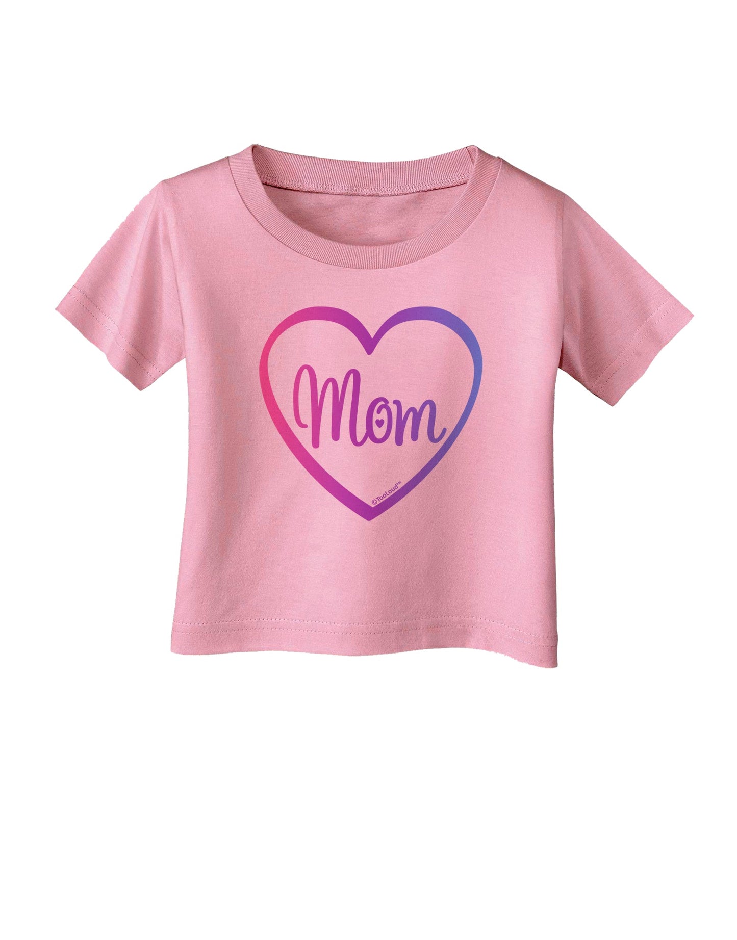 Mom Heart Design - Gradient Colors Infant T-Shirt by TooLoud-Infant T-Shirt-TooLoud-Candy-Pink-06-Months-Davson Sales