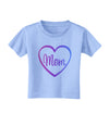 Mom Heart Design - Gradient Colors Toddler T-Shirt by TooLoud-Toddler T-Shirt-TooLoud-Aquatic-Blue-2T-Davson Sales