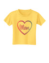 Mom Heart Design - Gradient Colors Toddler T-Shirt by TooLoud-Toddler T-Shirt-TooLoud-Yellow-2T-Davson Sales