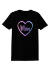 Mom Heart Design - Gradient Colors Womens Dark T-Shirt by TooLoud-Womens T-Shirt-TooLoud-Black-X-Small-Davson Sales