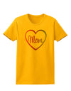 Mom Heart Design - Gradient Colors Womens T-Shirt by TooLoud-Womens T-Shirt-TooLoud-Gold-X-Small-Davson Sales