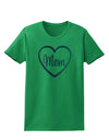 Mom Heart Design - Gradient Colors Womens T-Shirt by TooLoud-Womens T-Shirt-TooLoud-Kelly-Green-X-Small-Davson Sales