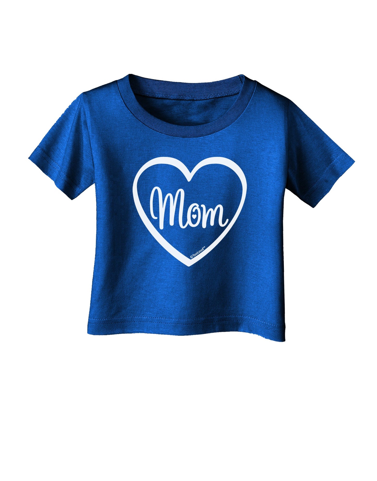 Mom Heart Design Infant T-Shirt Dark by TooLoud-Infant T-Shirt-TooLoud-Royal-Blue-06-Months-Davson Sales