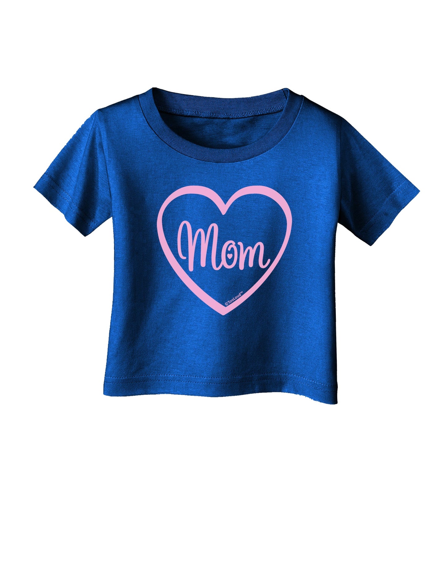 Mom Heart Design - Pink Infant T-Shirt Dark by TooLoud-Infant T-Shirt-TooLoud-Royal-Blue-06-Months-Davson Sales