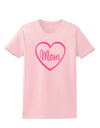 Mom Heart Design - Pink Womens T-Shirt by TooLoud-Womens T-Shirt-TooLoud-PalePink-X-Small-Davson Sales