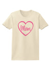 Mom Heart Design - Pink Womens T-Shirt by TooLoud-Womens T-Shirt-TooLoud-Natural-X-Small-Davson Sales