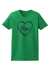 Mom Heart Design - Pink Womens T-Shirt by TooLoud-Womens T-Shirt-TooLoud-Kelly-Green-X-Small-Davson Sales