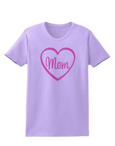 Mom Heart Design - Pink Womens T-Shirt by TooLoud-Womens T-Shirt-TooLoud-Lavender-X-Small-Davson Sales