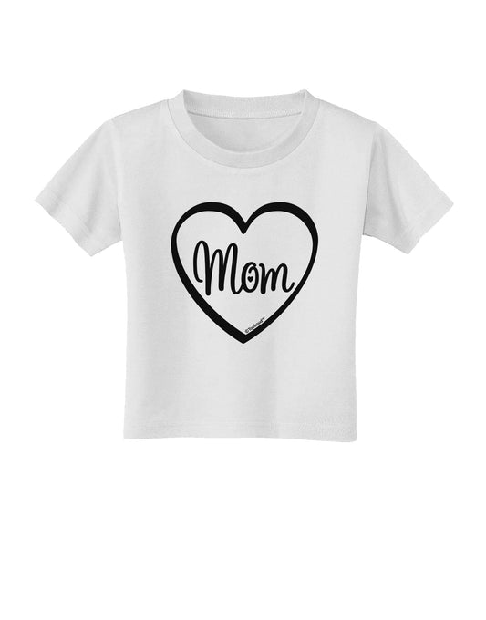 Mom Heart Design Toddler T-Shirt by TooLoud-Toddler T-Shirt-TooLoud-White-2T-Davson Sales