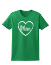 Mom Heart Design Womens Dark T-Shirt by TooLoud-Womens T-Shirt-TooLoud-Kelly-Green-X-Small-Davson Sales