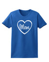 Mom Heart Design Womens Dark T-Shirt by TooLoud-Womens T-Shirt-TooLoud-Royal-Blue-X-Small-Davson Sales