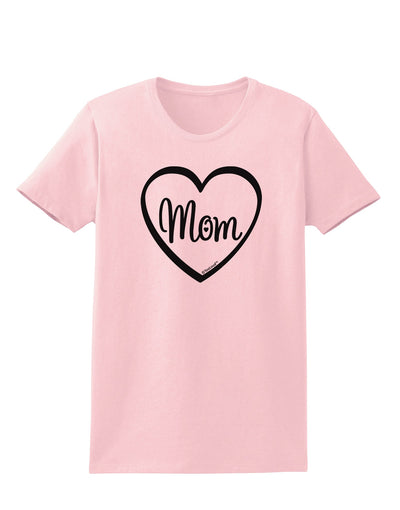 Mom Heart Design Womens T-Shirt by TooLoud-Womens T-Shirt-TooLoud-PalePink-X-Small-Davson Sales