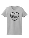 Mom Heart Design Womens T-Shirt by TooLoud-Womens T-Shirt-TooLoud-AshGray-X-Small-Davson Sales