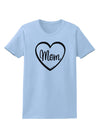 Mom Heart Design Womens T-Shirt by TooLoud-Womens T-Shirt-TooLoud-Light-Blue-X-Small-Davson Sales