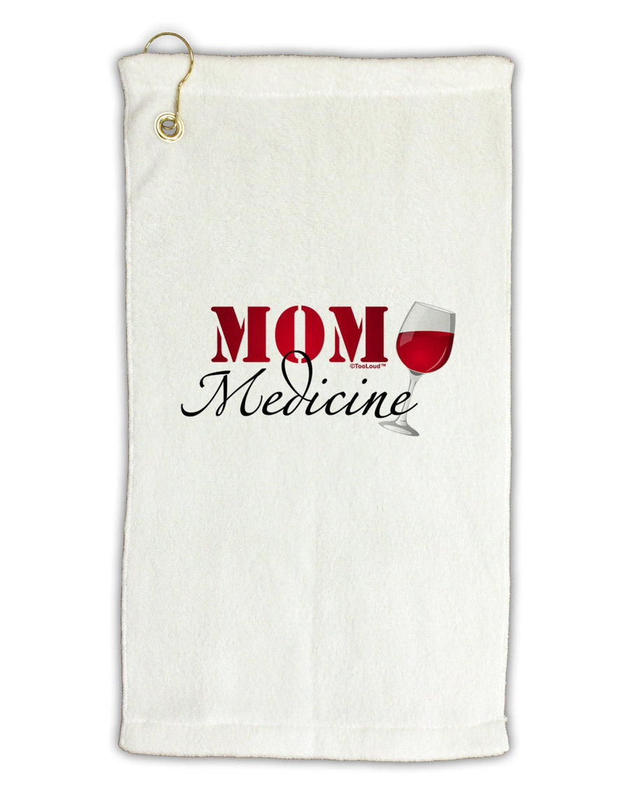 Mom Medicine Micro Terry Gromet Golf Towel 16 x 25 inch-Golf Towel-TooLoud-White-Davson Sales