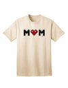 Mom Pixel Heart Adult T-Shirt-unisex t-shirt-TooLoud-Natural-Small-Davson Sales