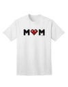 Mom Pixel Heart Adult T-Shirt-unisex t-shirt-TooLoud-White-Small-Davson Sales