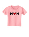 Mom Pixel Heart Toddler T-Shirt-Toddler T-Shirt-TooLoud-Candy-Pink-2T-Davson Sales