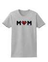 Mom Pixel Heart Womens T-Shirt-Womens T-Shirt-TooLoud-AshGray-X-Small-Davson Sales