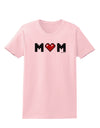 Mom Pixel Heart Womens T-Shirt-Womens T-Shirt-TooLoud-PalePink-X-Small-Davson Sales