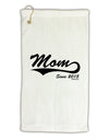 Mom Since (Your Year) Design Micro Terry Gromet Golf Towel 16 x 25 inch by TooLoud-Golf Towel-TooLoud-White-Davson Sales