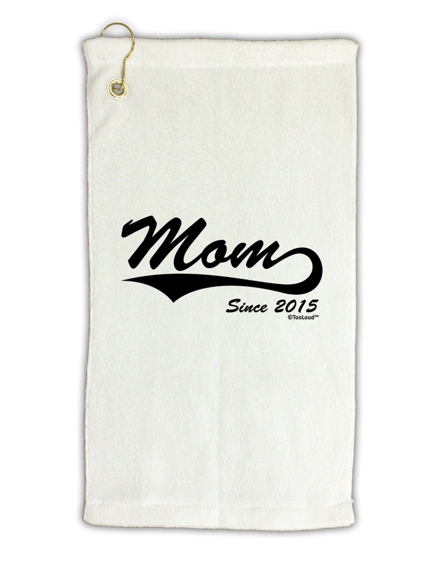 Mom Since (Your Year) Design Micro Terry Gromet Golf Towel 16 x 25 inch by TooLoud-Golf Towel-TooLoud-White-Davson Sales