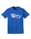 Mom Since (Your Year Personalized) Design Adult Dark T-Shirt by TooLoud-Mens T-Shirt-TooLoud-Royal-Blue-Small-Davson Sales