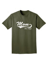 Mom Since (Your Year Personalized) Design Adult Dark T-Shirt by TooLoud-Mens T-Shirt-TooLoud-Military-Green-Small-Davson Sales