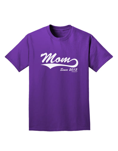 Mom Since (Your Year Personalized) Design Adult Dark T-Shirt by TooLoud-Mens T-Shirt-TooLoud-Purple-Small-Davson Sales